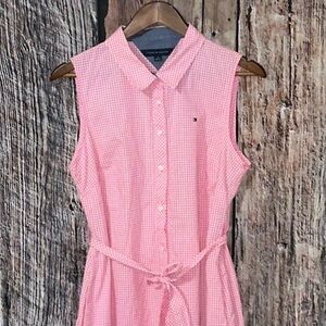 Tommy Hilfiger, Pink/White Checkered Dress, Sz. 12
